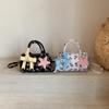 Star with the same sweet bow bag 2025 new Mori sweet girl foreign versatile messenger pillow bag
