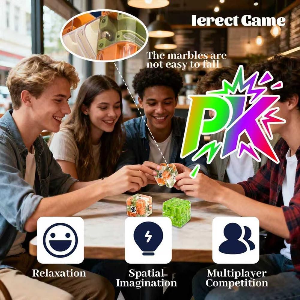 Non-Toxic Maze Magic Cube Stress Relief Toy Infinity Cube Portable Educational Toys Decompress Relax Toys For Adult Kids Autism Adhd Gift