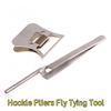 1PC/2PCS Hackle Pliers Fly Tying Tool, Stainless Steel Feather Clip Clamp Holder for Fly Fishing Tying Materials and Accessories
