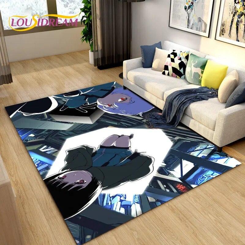 Tapete de área de desenho animado World Trigger Anime, tapete de carpete para sala de estar, quarto, sofá, capacho, decoração, crianças brincam, tapete de chão antiderrapante