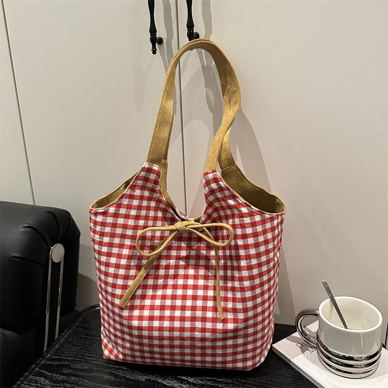 Street Style Dualside Brown Shoulder Bag With Tie Closure For Casual Use