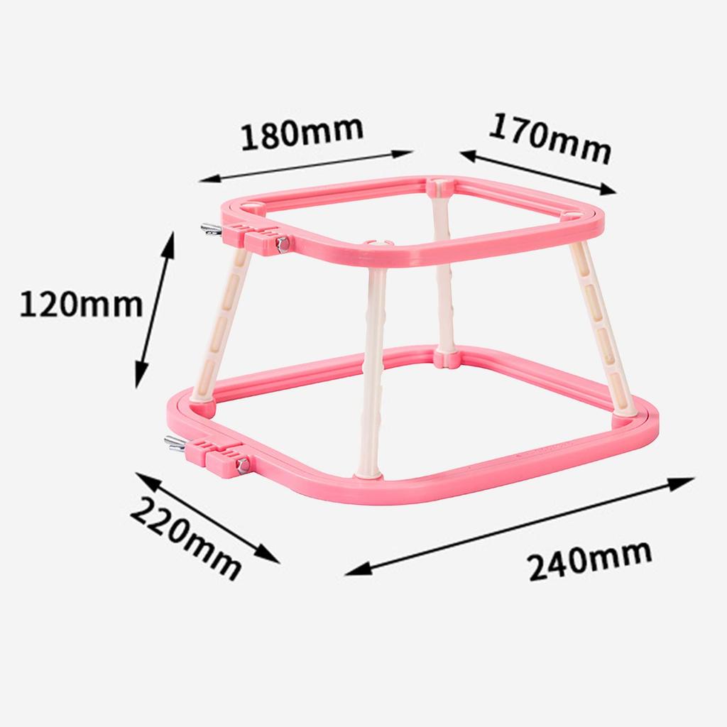 Embroidery Frame Lap Stand Art Crafts Easy to Install Hands Free Combo Durable Double Layer Cross Stitch Rack Embroidery Hoop