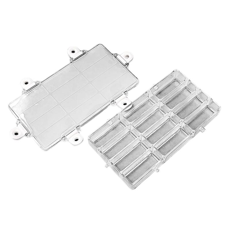 

Plastic Paint Storage Box 12/24/36 Wells for Watercolor Acrylic Oil Paints Leakproof Paint Organiser For Artist Student