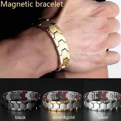 Mode Männer Magnetische Abnehmbare Armband mit Haken Schnalle Verschluss Therapie Armreifen Mann Gesundheitswesen Gewicht Loos Schmuck Dame Armbänder