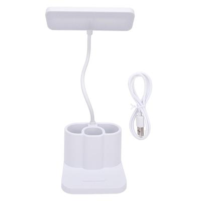 Desk Lamp 3 Color Temperature Rechargeable Bedside Table Lamp with Pen Holder Phone Stand for Home