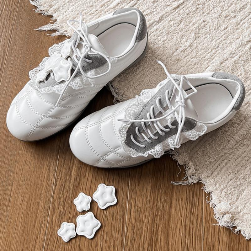 Mode Heißer Verkauf 2025 Neuer Stil Designer Spitzenbesatz Lässige Damen Sneaker Frühling Deutsches Training Flache Einzelne Damen Sneaker