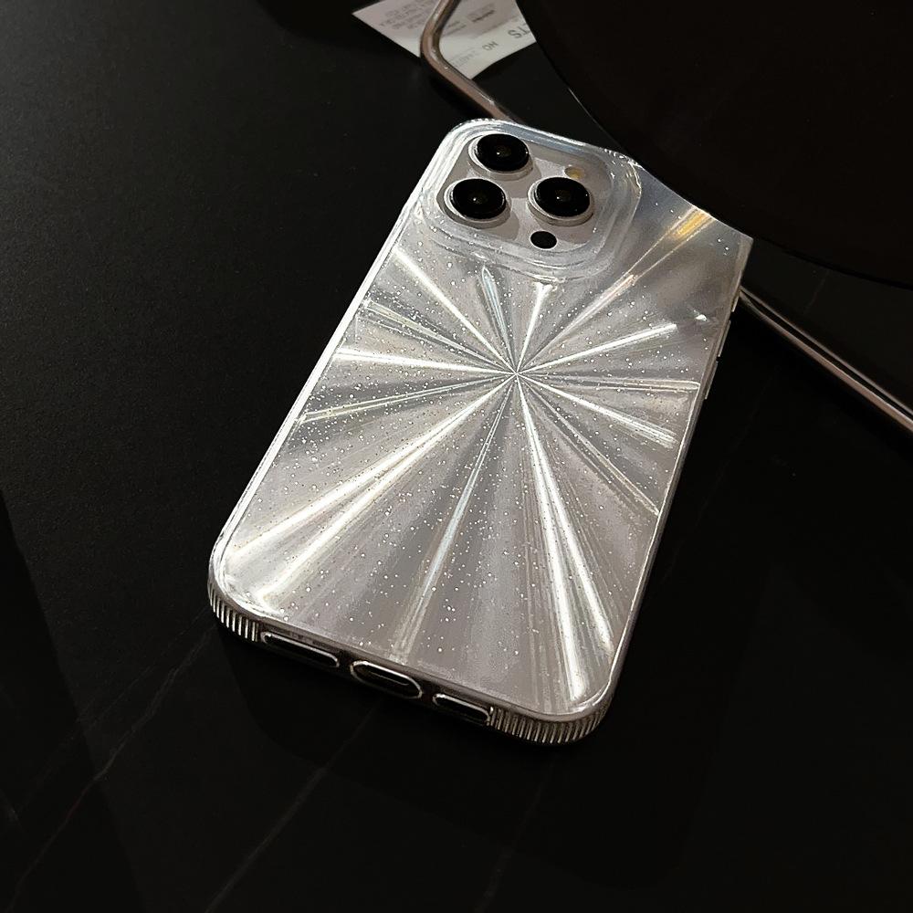 High End Sense Ins Aurora Laser Phone Case Suitable for 14 Apple 15pro Max Flash Powder Iphone13 Anti Fall 16