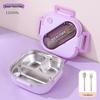 Korean Style 304 Stainless Steel Insulated Lunch Box for Men, Women, Students, and Office Workers