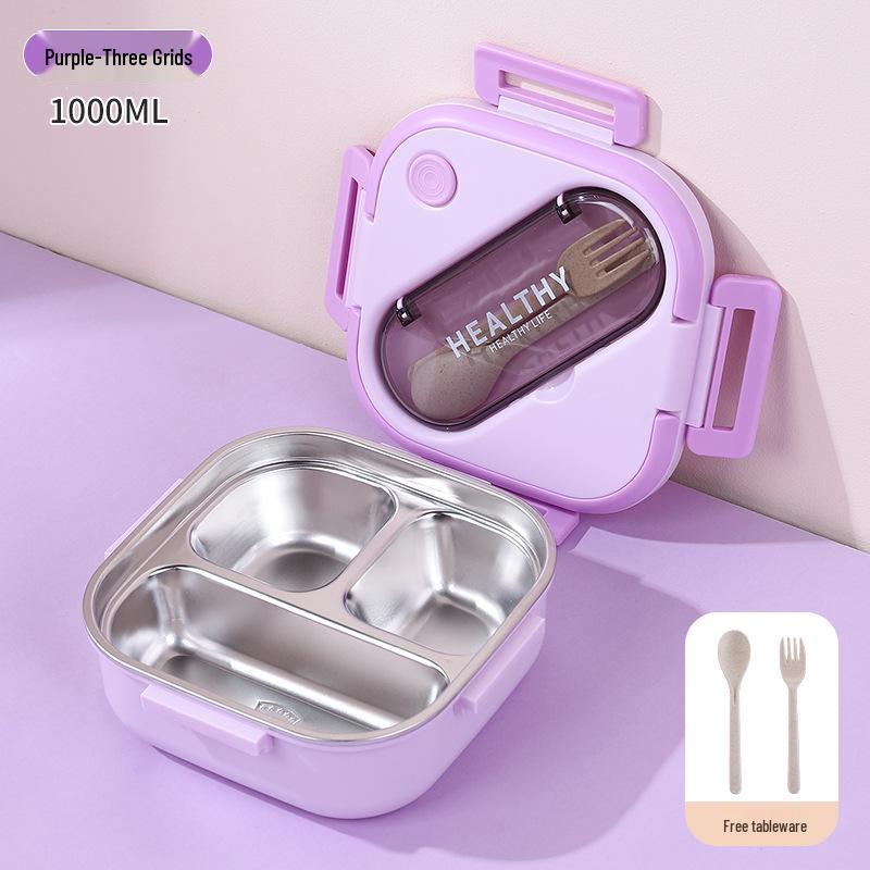 Korean Style 304 Stainless Steel Insulated Lunch Box for Men, Women, Students, and Office Workers