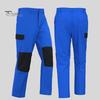 Men Cargo Pants Elastic Waist Multi-Pocket Storage Work Pants Patchwork Color Wear-resistant Cargo Trousers
