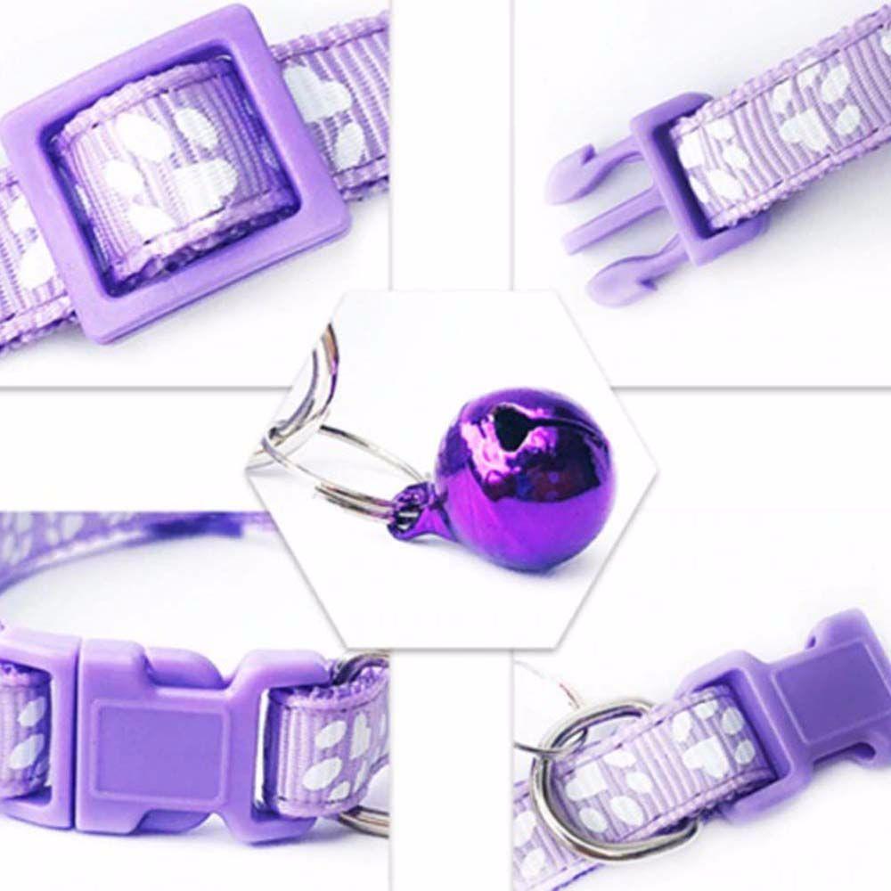 Cat Paw Print With Bell For Puppy Kitten Grooming Accessories Cat Necklace Pet Supplies Pet Collar