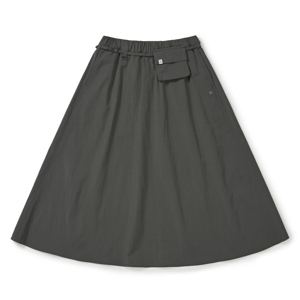 [Snowpeak] Root Flare Long Skirt Rustic Khaki (S26MWRSK61)