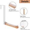 1PCS Portable Travel Door Hooks Wooden Hook Organizer Rack for Coat Hats Robes Foldable Clothes Hanger for Laundry Room Bathroom