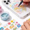 3/6Pcs Acrylic White Marker Brush Pens Black Paint Art Markers Set for Rock Painting Stone Ceramic Wood Tire Fabric Metal Canvas