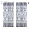 1PC LOZUJOJU Fashionable European Style Tulle Curtains with Hollowed Out Design and Tulle Curtains for Living Room Bedroom Home Decor