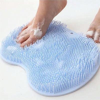 Foot Scrubber Mat, Exfoliating Shower Scrub Pad, Silicone Foot Massager, Bathroom Foot Scrubber