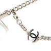 Excellent CHANEL Sunglasses COCO Mark Panto Shape Frame: Silver Black Women 4242 c.124/S6 Used