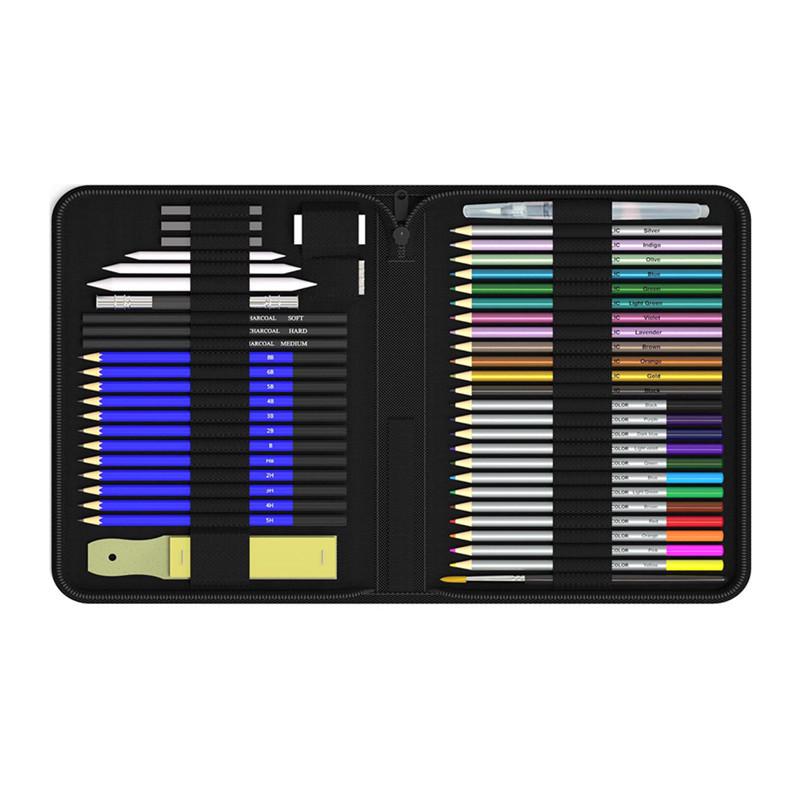 Sketch and Color Set: 35/71/145 Sketch Pencils, 72/120/180 Colored Pencils, 33/42/83/182 Drawing Pens