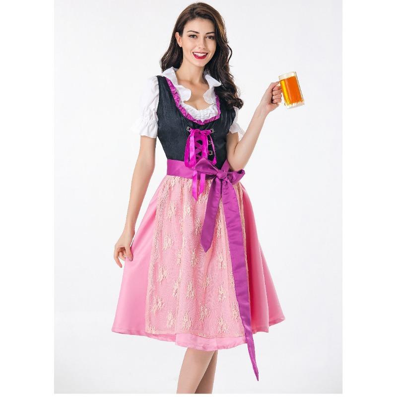 Sexy Maid Costume Game Uniform, Halloween Cosplay Oktoberfest Maid Stage Costume Performance Costume