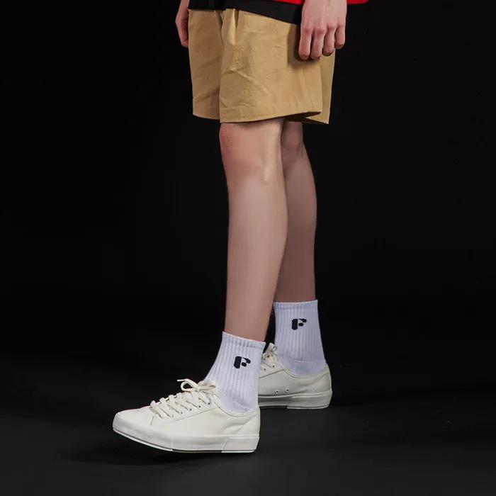 F' logo socks (White)
