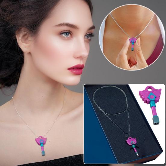 Korean Folk Game Necklace Squid Pendant Retro Keychain Compact Design Necklace Role-Playing Accessory