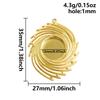 5pcs/Lot Gold Color Geometric Cobochons Stainless Steel Blank Settings Oval Heart Round Pendants For Jewelry Making Charms Bulk