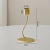 2026 Hot Metal Style Candle Holders Simple Golden Wedding Decoration Bar Party Living Room Home Decor Candlestick Tabletop Decor