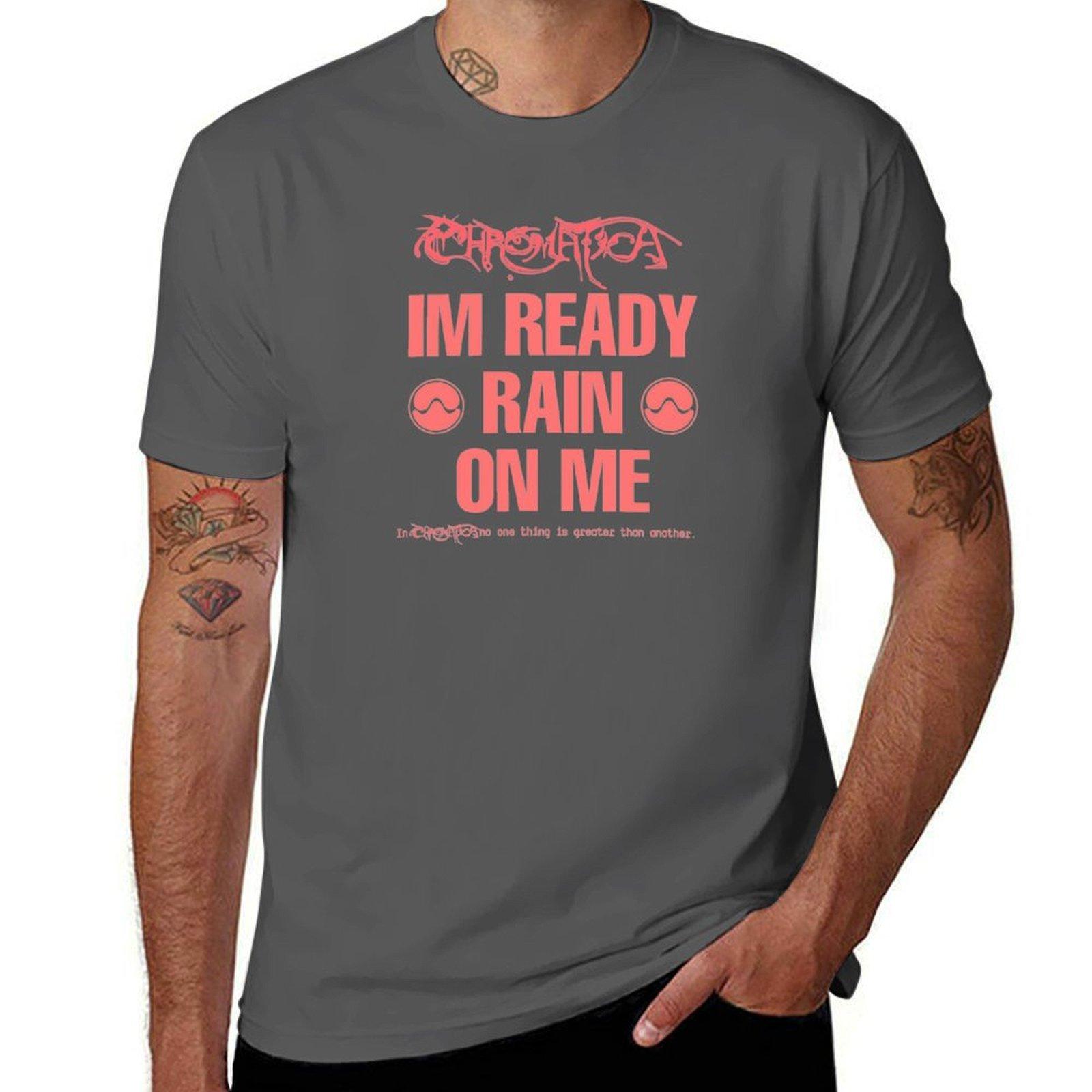 

Rain On Me Chromatica and Sine Wave T-Shirt men t shirt cotton 100% man t shirt graphic man t shirt heavy cotton T-Shirt 4XL