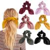 1/4pcs Women's  Bow Elastic Hair Band,Hair Bow for Girls, Ponytail, Headband, Rope Hair Accessories