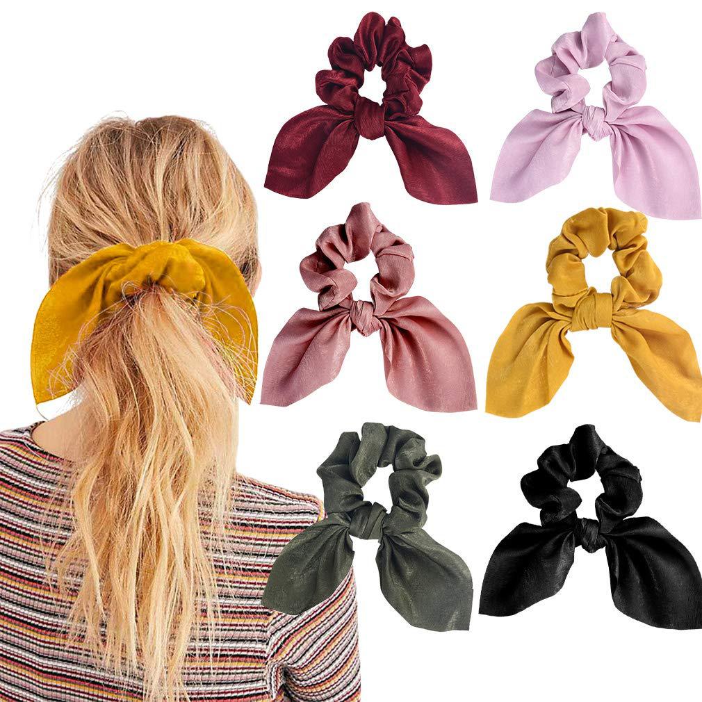 1/4pcs Women's Bow Elastic Hair Band,Hair Bow for Girls, Ponytail, Headband, Rope Hair Accessories