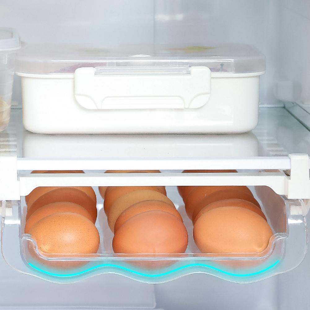 Egg Drawer 18 Grid Capacity Egg Fresh Storage Box for Refrigerator Organizer Bin