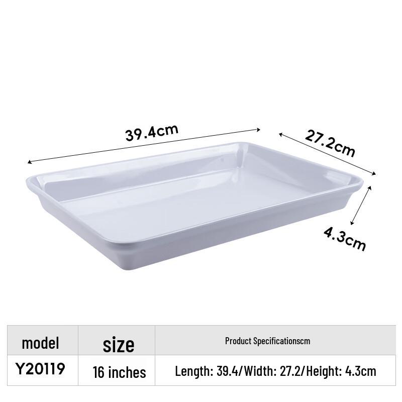 Melamine Rectangular Deli Display Tray