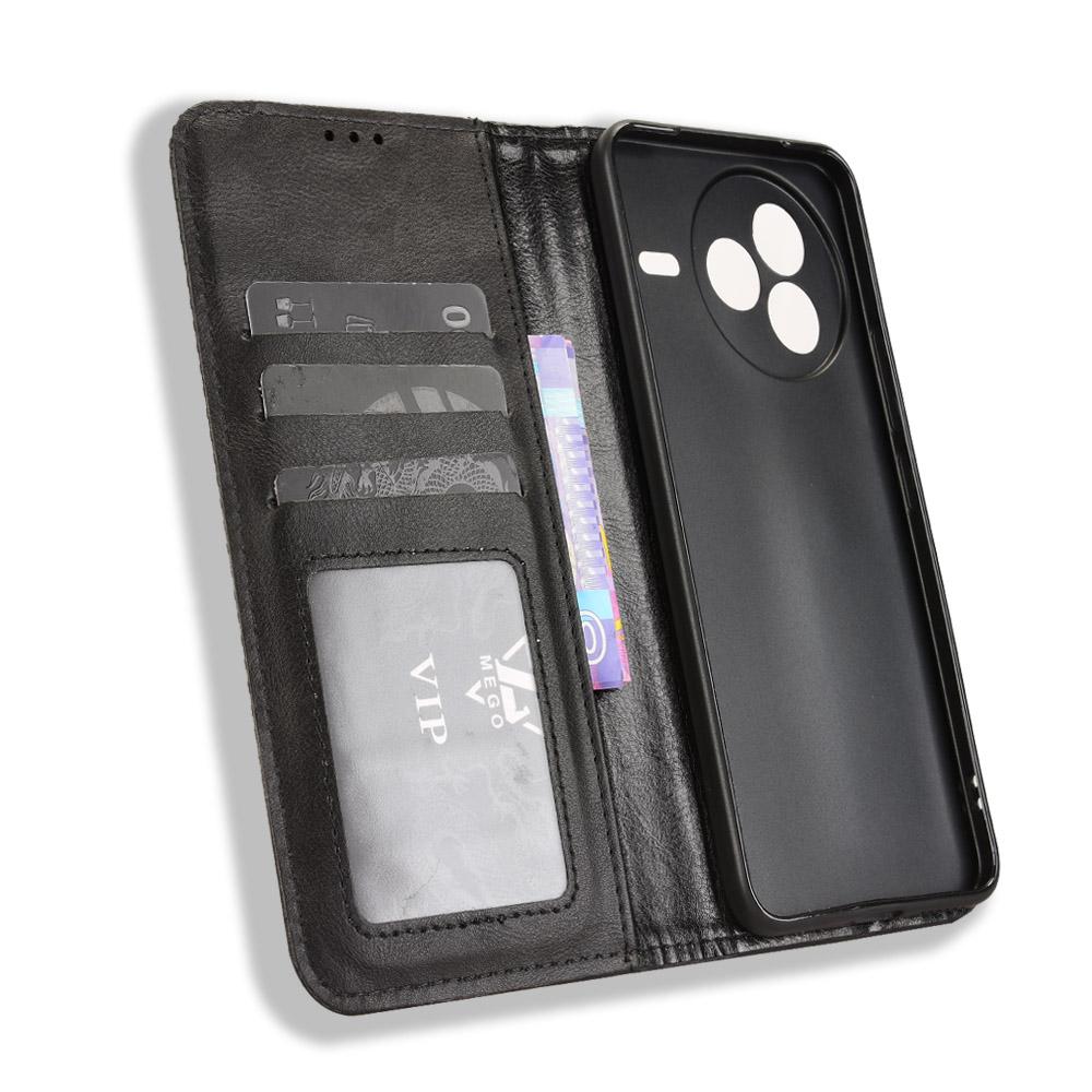 For Xiaomi Civi 5 Pro 5G Leather Case Wallet Stand Retro Texture Phone Cover