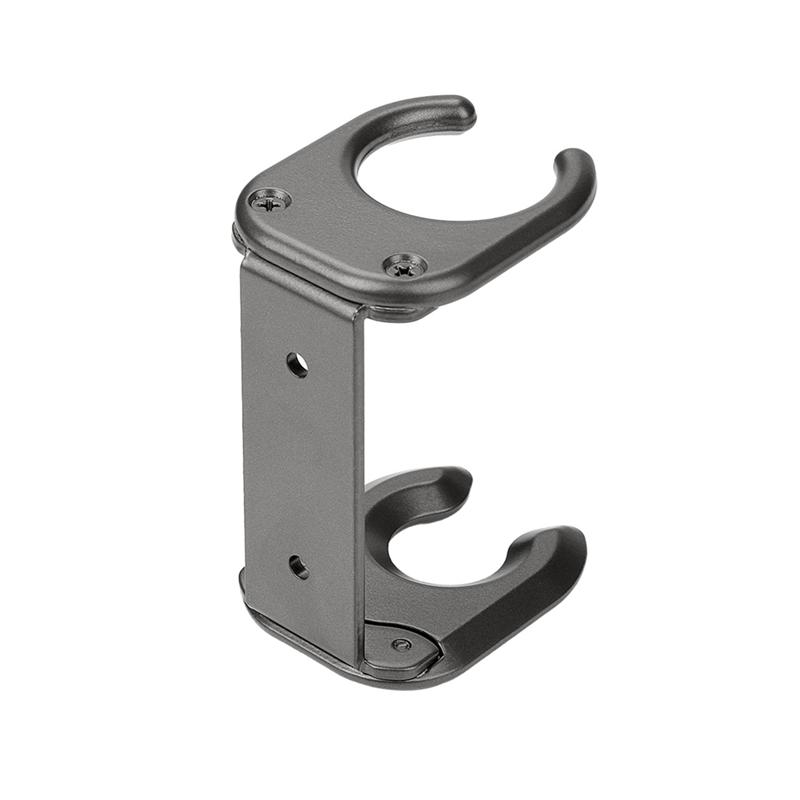 

B98A-Hair Dryer Holder Wall Mount For Dyson HD18 Metal Hair Dryer Rack With Self Adhesive Installation Stand сірий
