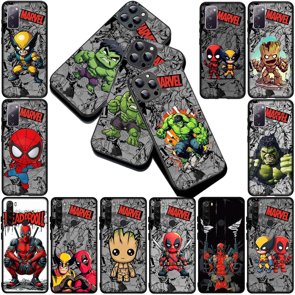 Phone Cover for Motorola Moto G86 G57 E14 E15 G14 G34 G35 G84 G24 A54 G15 Power E22 Casing Case Wolverine Marvel Hulk Deadpool