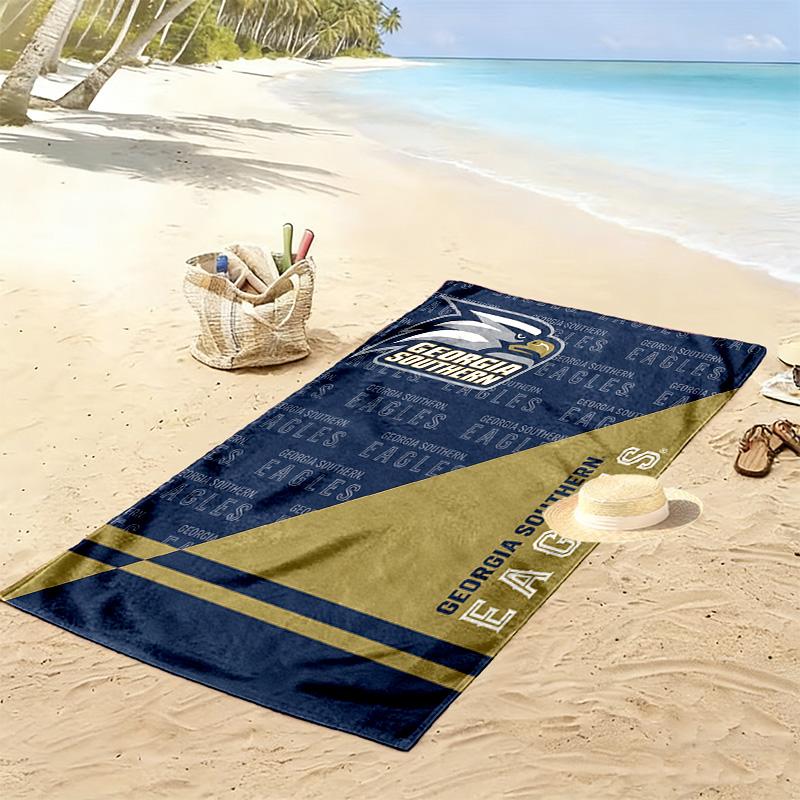 Georgia Southern Eagles Print Strandtuch, Großes Weiches Schnelltrocknendes Handtuch für Strand Camping Schwimmen
