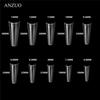Coslifestore Long Coffin Gel Nail Tips, Clear, 500 Pcs