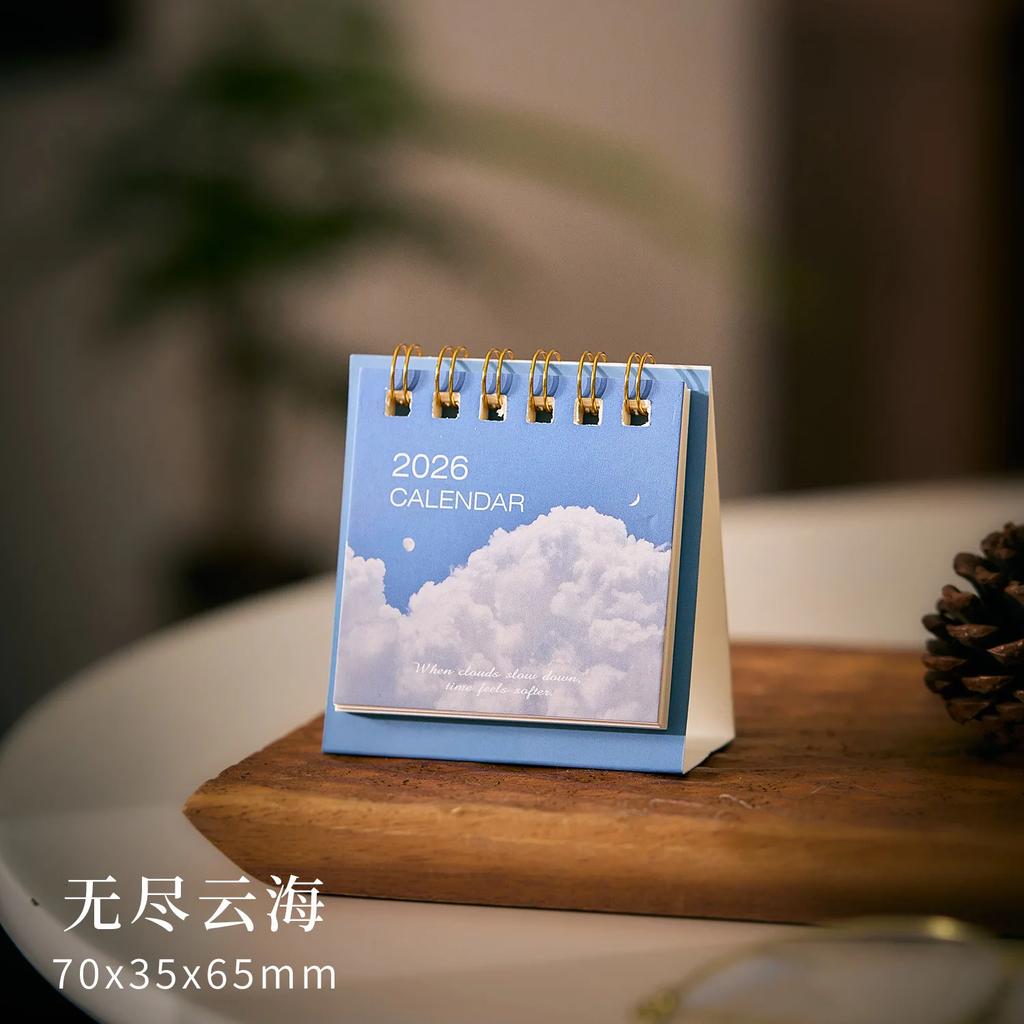 Mini 2026 Calendar Office School Supplies Calendar Desk Calendar monthly Planner Desk Accessories Decor Record Office Stationery