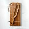 Wooden Bread Slicing and Cutting Board Set with Serrated, Portable Kitchen Accessory for Home Use