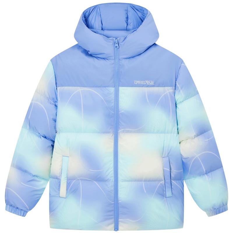 Xtep Kids  Rainbow 85% Down Winter Trench Coat 120