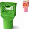 Square Cup Holder Expander for Car, Milk Crate Cup Holder, Anti-Slip Large Drink Stabilizer, Universal Vehicle Spill Proof Organizer for Truck SUV