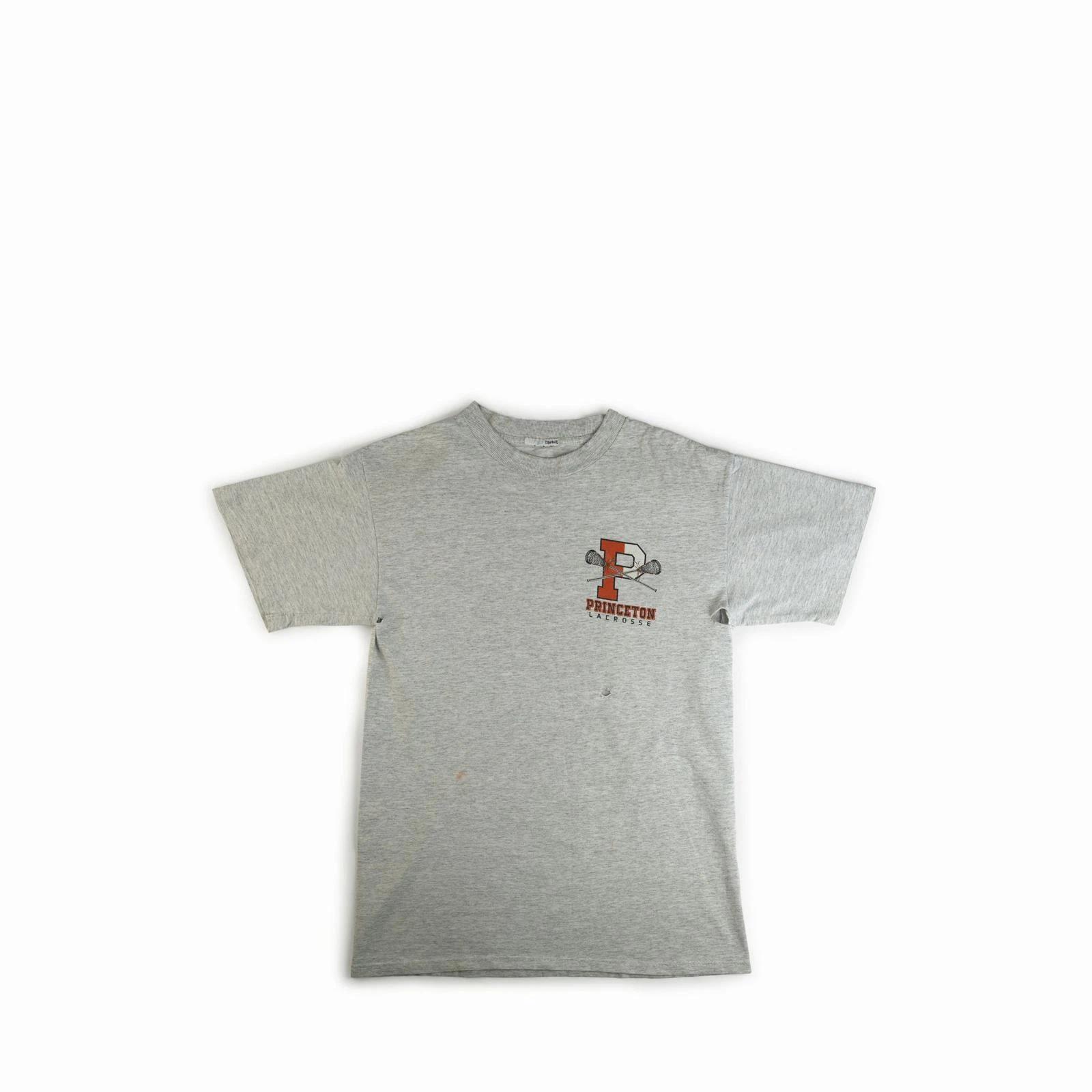 Vintage 1990 s Princeton Lacrosse Thrashed Tee Shirt S