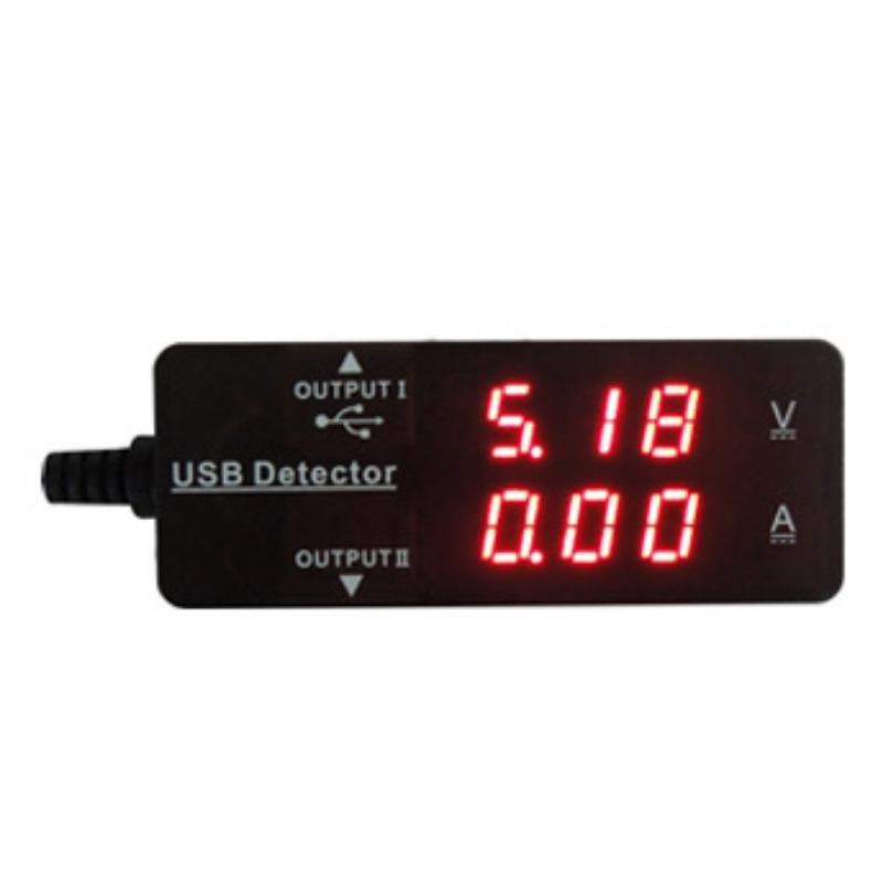 

10VA USB Multi Meter тестер Струм (ДО) Напруга (V) 2 вихідні порти Подвійний USB Power Multi-Monitor Power Meter Power Meter Цифровий мультиметр Амперметр Single color,USB-A чорний