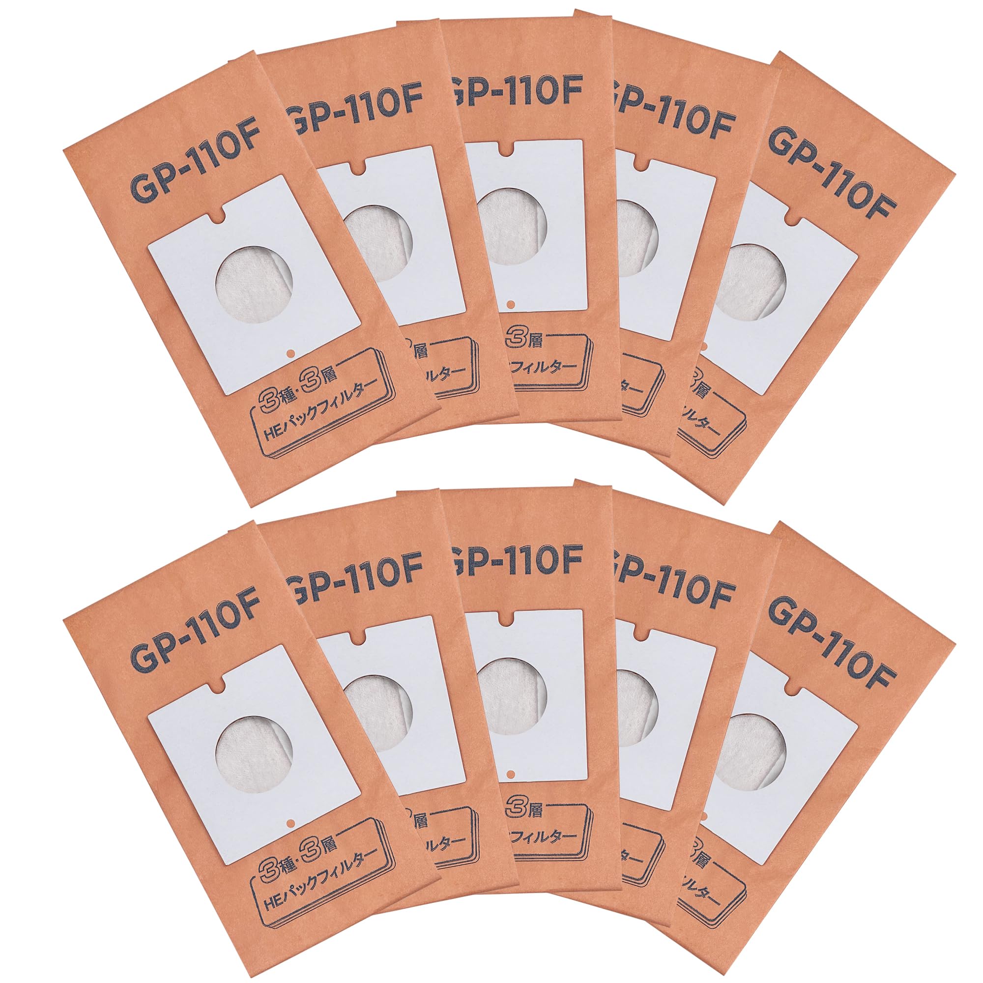 

Klean Joy Hitachi Vacuum Cleaner Paper 3 Types of 3 Layers HE Pack Filter Pack, Deodorization, GP-110F (Compatible Product/10 Pieces) [Product]