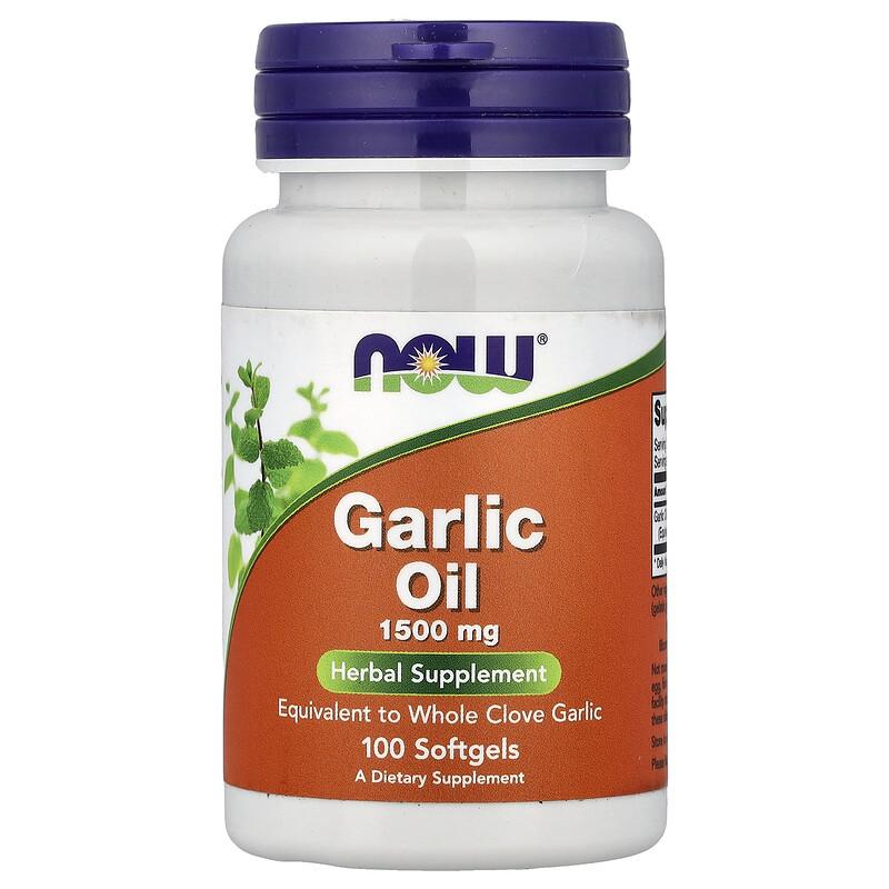 Garlic Oil, 1,500 Mg, 100 Softgels