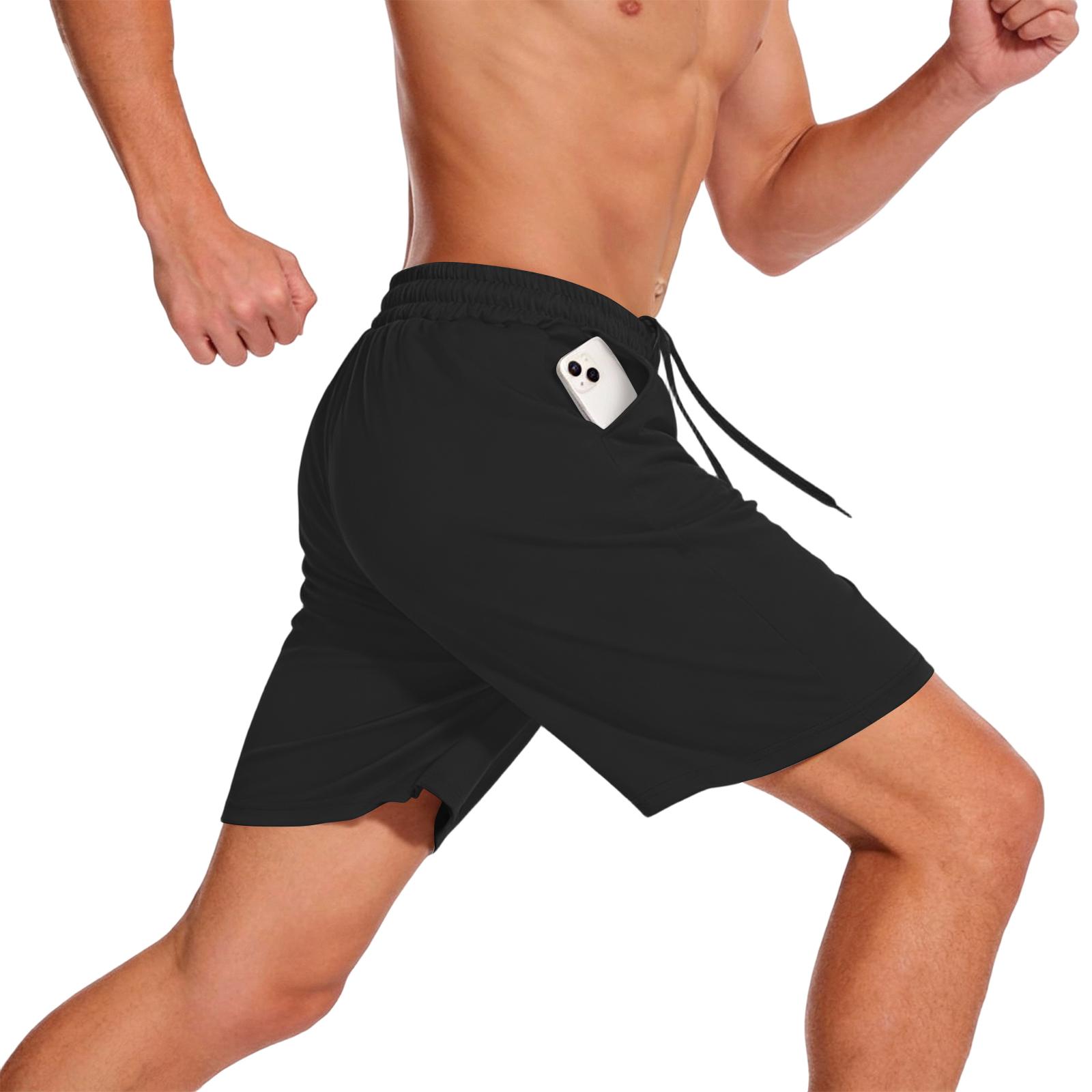 

Men s Quick-drying And Breathable Sports Shorts With Loose Fit, Casual , Pocket Design, Suitable For Outdoor Running, Training And Fitness. XL чорний