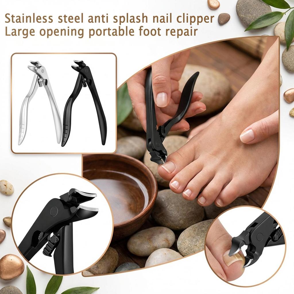 Stainless Steel -proof Nail Clippers Large Opening Portable Pedicure