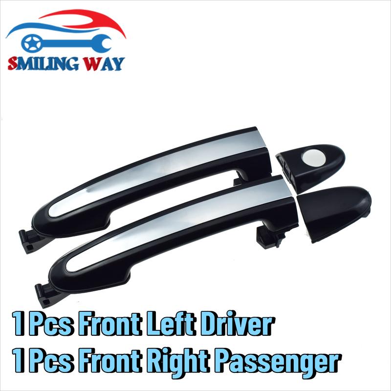 1/2/4 Pcs For Hyundai Santa Fe 2.4L 3.5L 2007-2012 Outside Car Door Handle Chrome Front or Rear Left Driver or Right Passenger