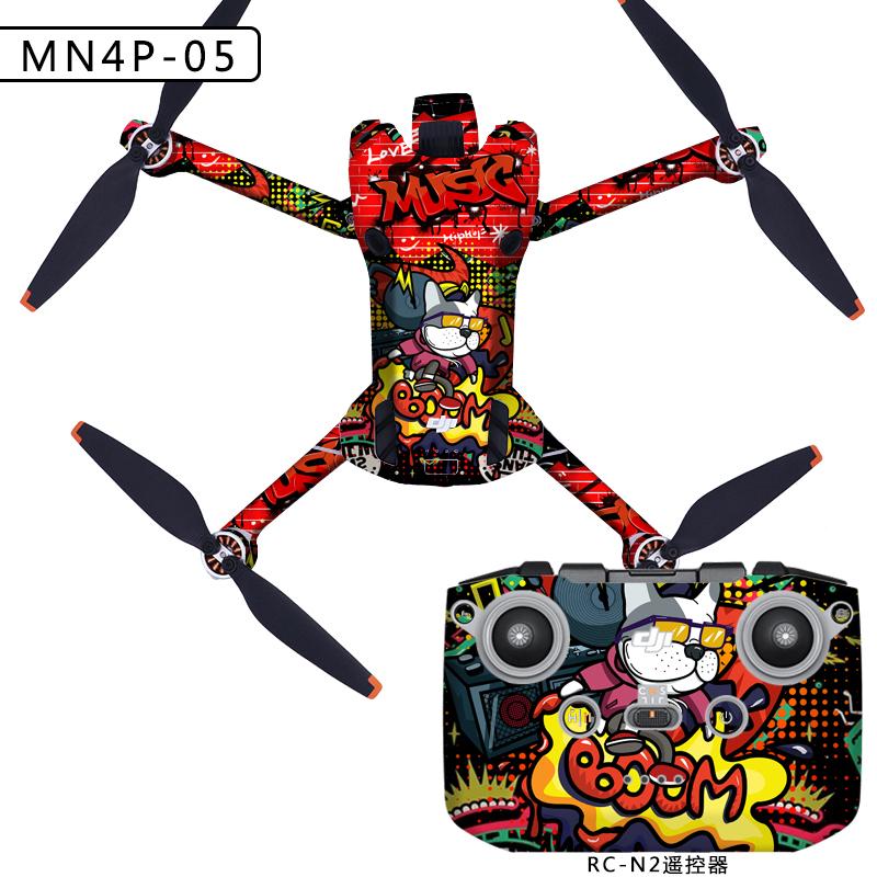 PVC Stickers For Mini 4 Pro Protective Film Waterproof Remote Decals Full Cover Skin For DJI Mini 4 Pro Drone Accessories