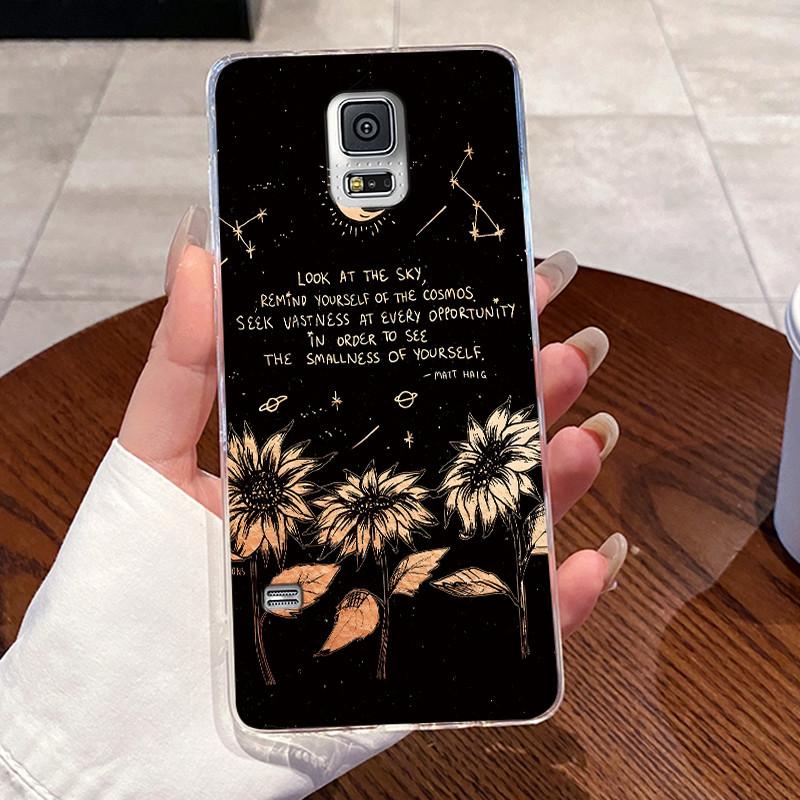 For Samsung Galaxy S5 SV GT-I9600 G900F S5 Neo Silicone Aesthetic Fashion Cute Cat Soft TPU Back Cover Transparent Phone Case